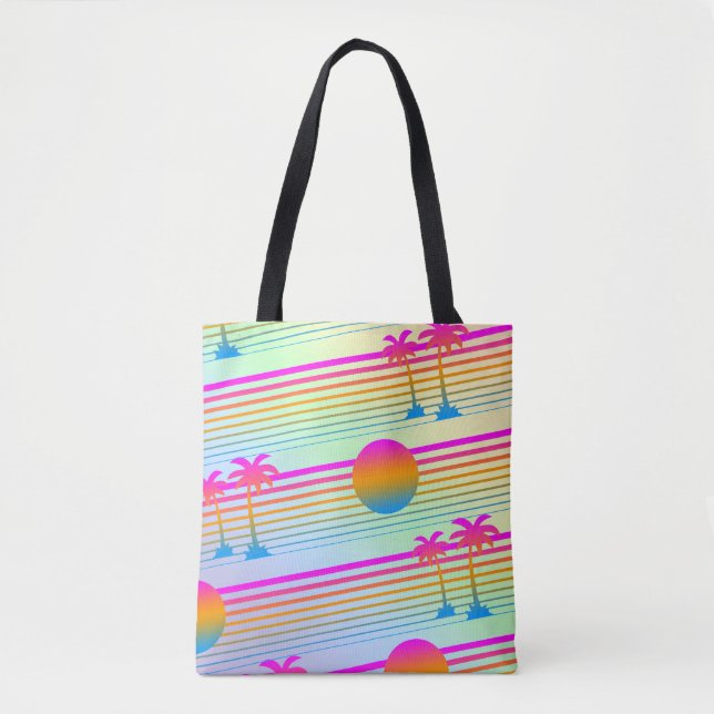 Bolsa Tote Saco de mão de Palmeiras de Verão (Frente)