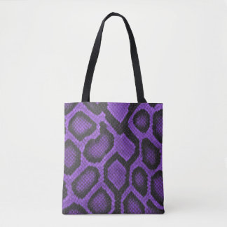 Bolsa Tote Saco de mão de Python Bola Roxo Estilo 2