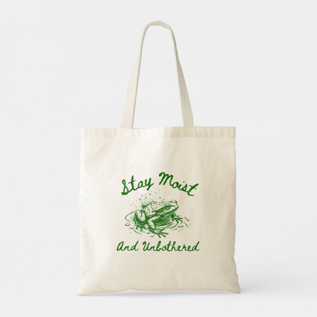 Bolsa Tote Saco de mão de rã engraçada presente (Verso)
