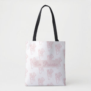 Bolsa Tote Saco de mão de sapatos de balé On Pointe