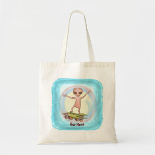 Bolsa Tote Saco de mão de skatista alienígena