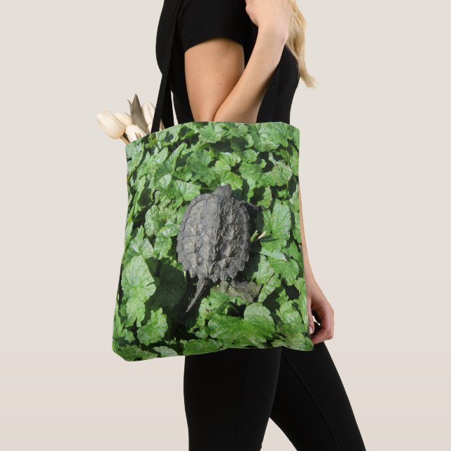 Bolsa Tote Saco de mão de Tartaruga Mordedora Bebê (Close Up)