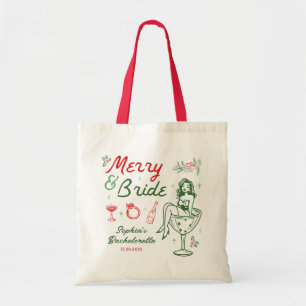 Bolsa Tote Saco de Mão Despedida de Solteira Natal Alegre e N