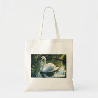 Bolsa Tote Saco de mão do Cisne do Jardim Público de Boston,