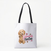 Saco de mão do Clube de Fãs do Goldendoodle Fofo