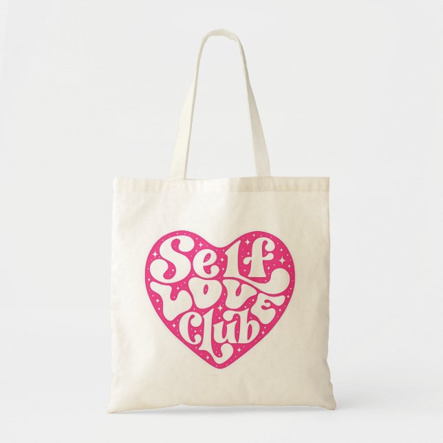 Bolsa Tote Saco de mão do Clube do Amor Próprio (Frente)
