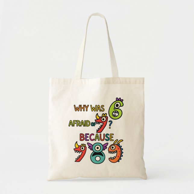 Bolsa Tote Saco de mão do Dia do Número | Números de Matemáti (Frente)