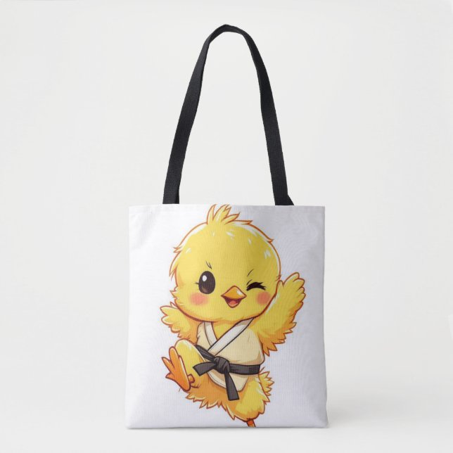 Bolsa Tote Saco de mão do Frango de Karatê (Frente)