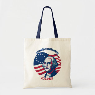Bolsa Tote Saco de mão do Semiquincentenário George Washingto