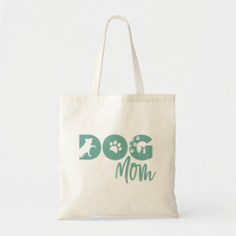 Bolsa Tote Saco de mão Dog Mom - Verde-azulado