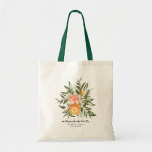 Bolsa Tote Saco de mão elegante com estampa botânica de citri