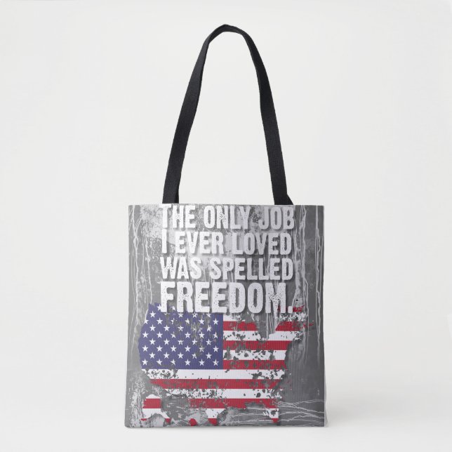 Bolsa Tote Saco de mão – Emprego Liberdade (Frente)