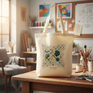 Bolsa Tote Saco de mão empresarial com nome personalizado e c