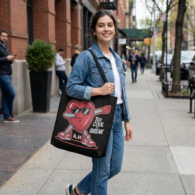 Bolsa Tote Saco de mão engraçado com ilustração Kawaii de des (Criador carregado)