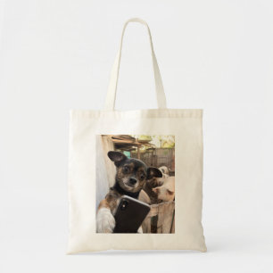 Bolsa Tote Saco de mão engraçado da fazenda do Chihuahua