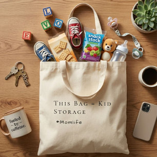 Bolsa Tote Saco de mão engraçado Humor Vida de mãe Presente d