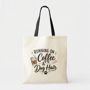Bolsa Tote Saco de mão engraçado para amantes de café e cães