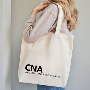 Bolsa Tote Saco de mão engraçado para CNA Presente para traba