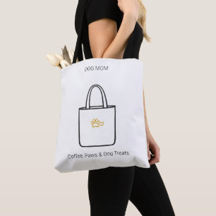 Bolsa Tote Saco de mão essencial para mães de cachorro Café P