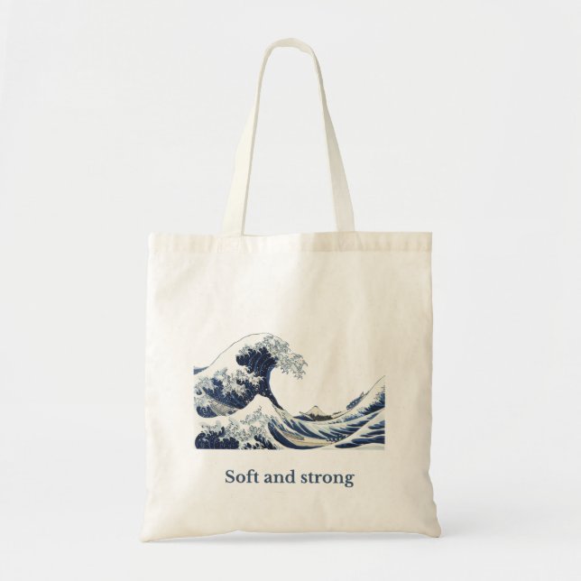 Bolsa Tote Saco de mão estético “Suave e Forte” (Frente)