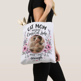 Bolsa Tote Saco de mão floral com foto personalizada da mãe d