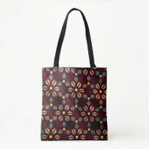 Saco de Mão Floral Tapeçaria
