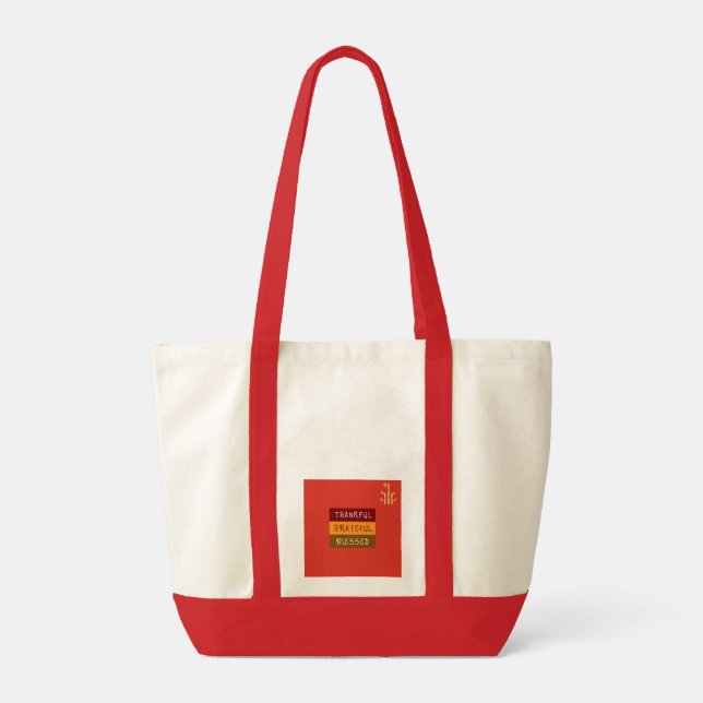 Bolsa Tote Saco de Mão (Forro Vermelho) (Verso)