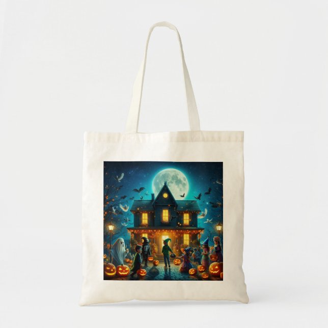 Bolsa Tote Saco de mão Halloween (Frente)