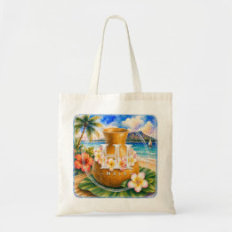 Bolsa Tote Saco de mão HIMELE Hawaiian Tote Bag Ipu
