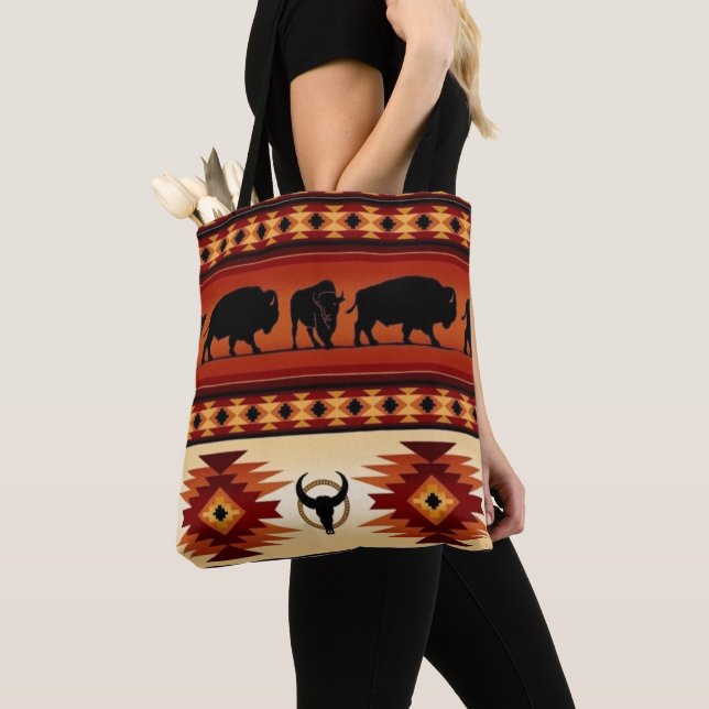 Bolsa Tote Saco de mão indígena americano nativo (Close Up)