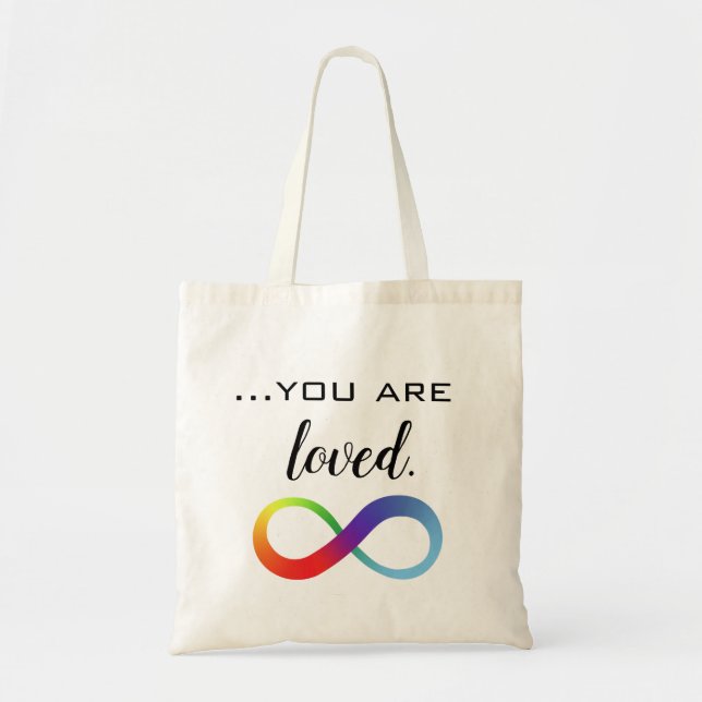 Bolsa Tote Saco de mão Infinity Orgulho LGBTQ+ (Frente)