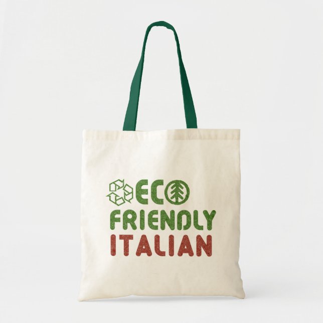 Bolsa Tote Saco de mão italiano reutilizável ecológico (Frente)