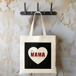Bolsa Tote Saco de mão moderno personalizado com coração de M