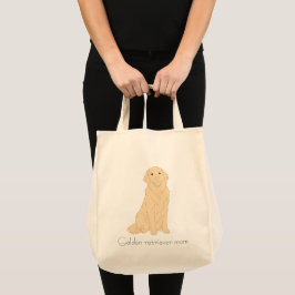 Bolsa Tote Saco de mão para amantes de Golden retriever