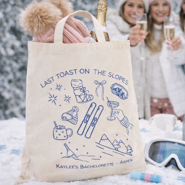 Bolsa Tote Saco de mão para despedida de solteira Last Toast  (Criador carregado)