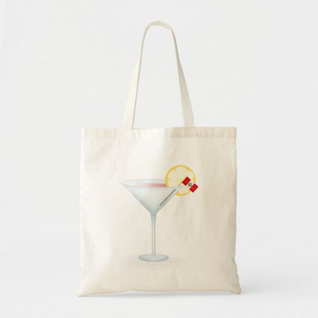 Bolsa Tote Saco de mão para férias com coquetel peruano (Frente)