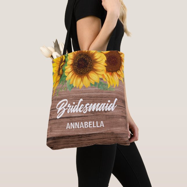 Bolsa Tote Saco de mão para madrinhas com nome personalizado  (Close Up)