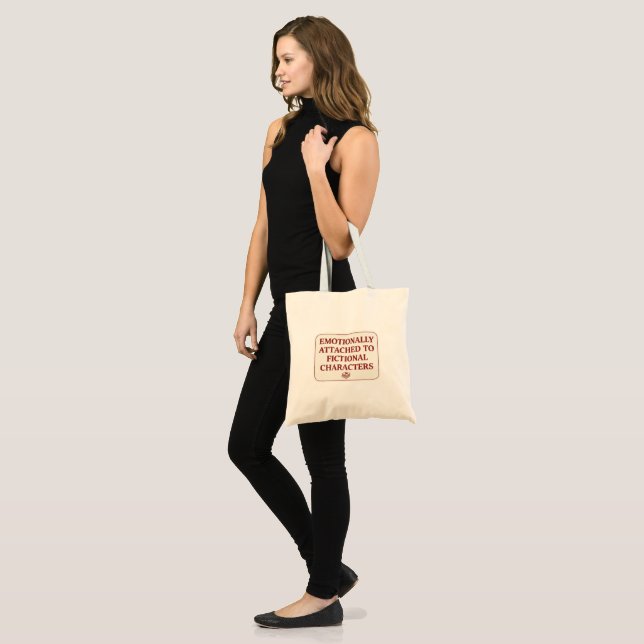 Bolsa Tote Saco de mão para quem é emocionalmente ligado a pe (Frente (modelo))