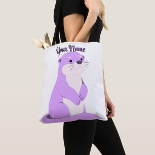 Bolsa Tote Saco de mão personalizado com nome Cute Kawaii Lon