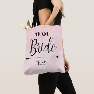 Bolsa Tote Saco de mão personalizado da Equipe da Noiva