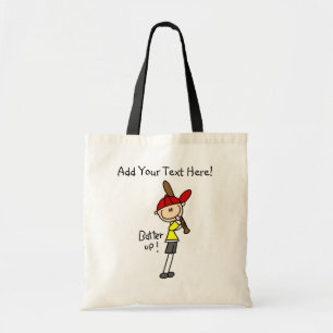 Bolsa Tote Saco de mão personalizado de beisebol Rebatendo