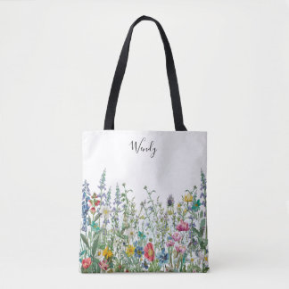 Bolsa Tote Saco de mão personalizado Jardim da Natureza