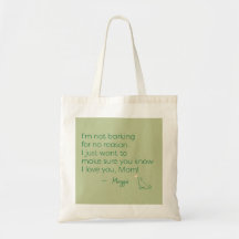 Saco de mão Personalizado Mãe do Golden Retriever 