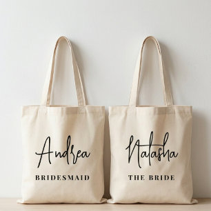Bolsa Tote Saco de Mão Personalizado para Damas de Honra Pres
