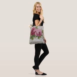 Bolsa Tote Saco de mão Pink Rose Elegance