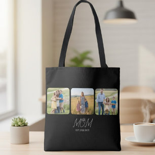 Bolsa Tote Saco de mão preto com roteiro estabelecido pela ma