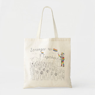 Bolsa Tote Saco de mão Pride Stronger Together