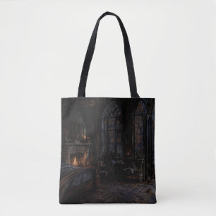 Bolsa Tote Saco de mão Quarto Gótico ao Luar