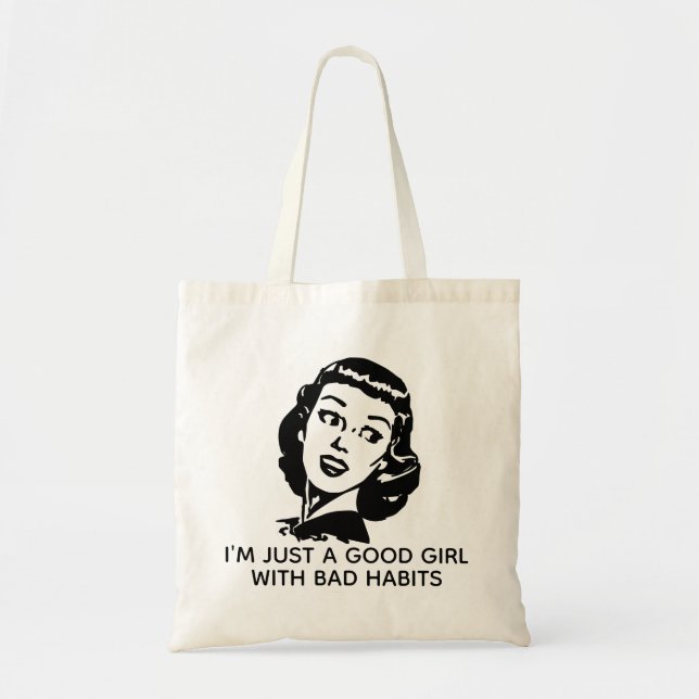 Bolsa Tote Saco de mão Retro Good Girl (Frente)