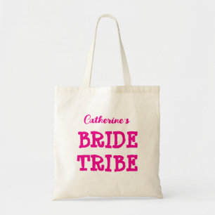Bolsa Tote Saco de mão rosa quente para despedida de solteira